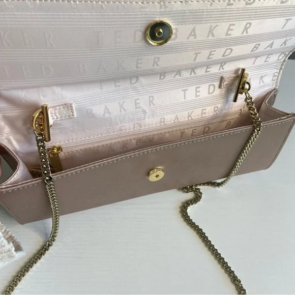 TED BAKER Abyya Bow Evening Clutch Pink - Picture 6 of 10